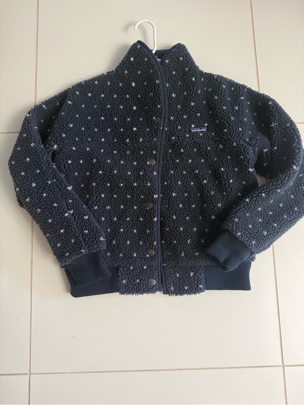Patagonia Women's Retro-X Polka Dot Fleece Bomber